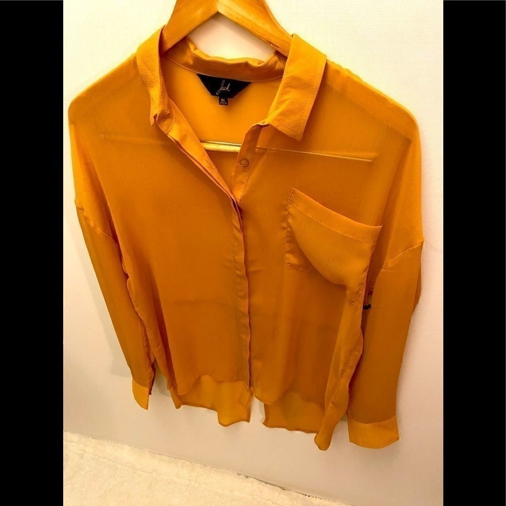Jack  BB Dakota Amber yellow long sleeve shirt XS